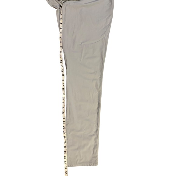 Peter Millar Crown Crafted Bingham Mens Size‎ 38x34 Five Pocket Pants Light Grey - Picture 14 of 14